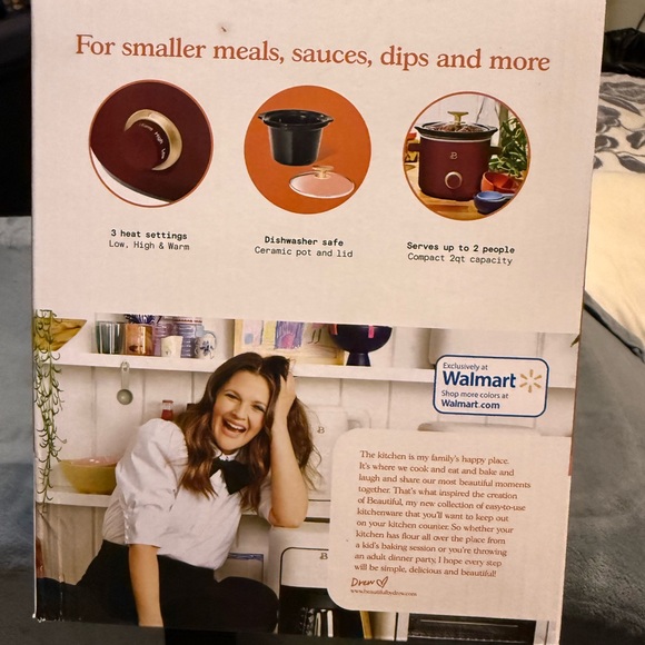 Set of 2 Beautiful Kitchenware Burgundy Slow Cookers - Picture 2 of 2